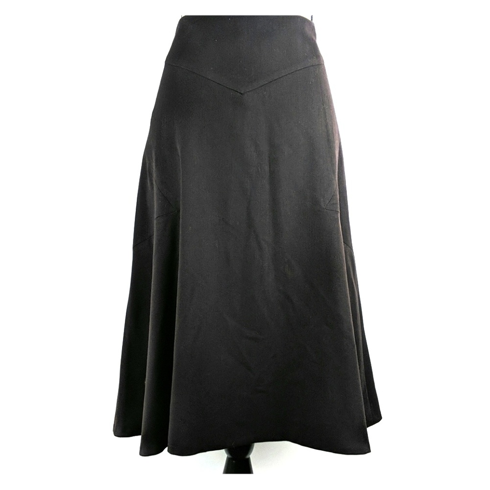 3/4 length brown skirt fully lined stretch